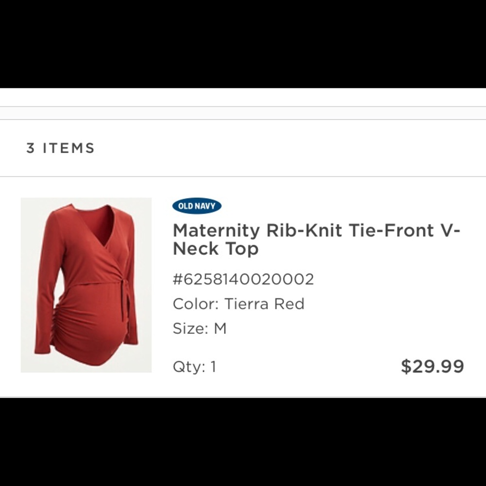 Maternity Rib-knit tie front fall top 🍁